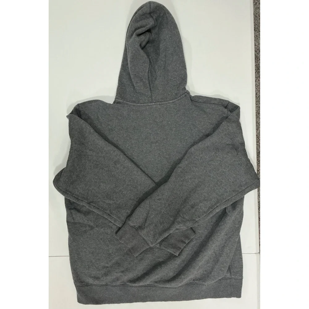 VTG Y2K Nike Athletic Dept Mens Gray Full‎ Zip Hoodie Spellout 
